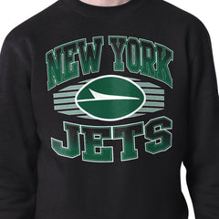 New York Jets Starter Team Grit Graphic Fleece Pullover Sweatshirt - Black Pullover
