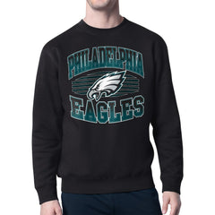 Philadelphia Eagles Starter Team Grit Graphic Fleece Pullover Sweatshirt - Black Pullover