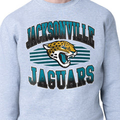 Jacksonville Jaguars Starter Team Grit Graphic Fleece Pullover Sweatshirt - Heather Gray Pullover