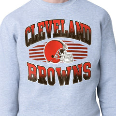 Cleveland Browns Starter Team Grit Graphic Fleece Pullover Sweatshirt - Heather Gray Pullover