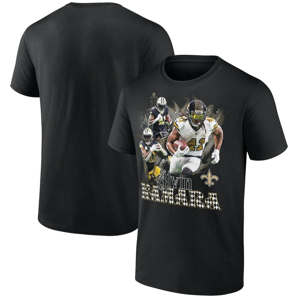Alvin Kamara New Orleans Saints Notorious Graphic T-Shirt - Black T-shirts