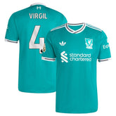 Virgil van Dijk Liverpool 2025/26 Third Player Jersey Green - Adidas online