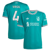 Virgil van Dijk Liverpool 2025/26 Third Replica Player Jersey Green - Adidas sale