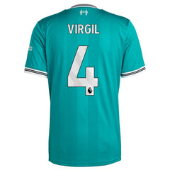 Virgil van Dijk Liverpool 2025/26 Third Replica Player Jersey Green - Adidas sale