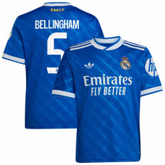 Jude Bellingham Real Madrid Youth 2025/26 Third Replica Player Jersey Blue - Adidas on sale