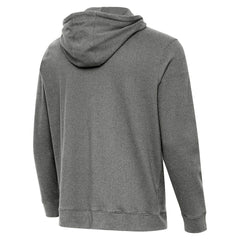 Cincinnati Bengals Antigua Streak Cloud Pullover Hoodie - Heather Black Hoodies