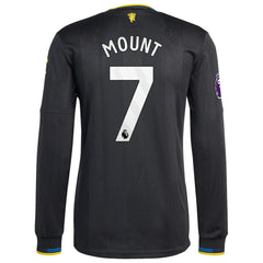 Mason Mount Manchester United 2025/26 Third Long Sleeve Player Jersey Black - Adidas discount