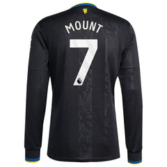 Mason Mount Manchester United 2025/26 Third Replica Long Sleeve Player Jersey Black - Adidas outlet