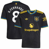 Bruno Fernandes Manchester United Youth 2025/26 Third Replica Player Jersey Black - Adidas outlet