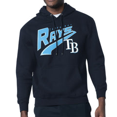 Tampa Bay Rays Starter Modern Tailsweep Fleece Tri-Blend Pullover Hoodie - Navy Hoodies