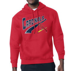 St. Louis Cardinals Starter Modern Tailsweep Fleece Tri-Blend Pullover Hoodie - Red Hoodies