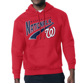 Washington Nationals Starter Modern Tailsweep Fleece Tri-Blend Pullover Hoodie - Red Hoodies