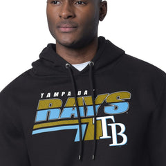 Tampa Bay Rays Starter Logo Push Graphic Hoodie - Black Hoodies