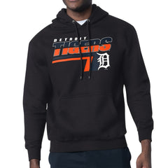Detroit Tigers Starter Logo Push Graphic Hoodie - Black Hoodies