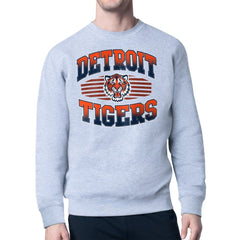 Detroit Tigers Starter Team Grit Graphic Fleece Pullover Sweatshirt - Heather Gray Pullover