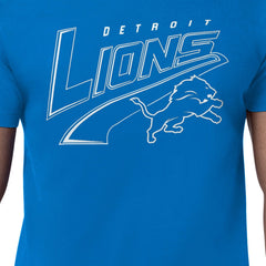 Detroit Lions Starter Modern Tailsweep Graphic T-Shirt - Blue T-shirts