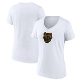 Boston Bruins Women's Primary Logo V-Neck T-Shirt - White | US 203353764