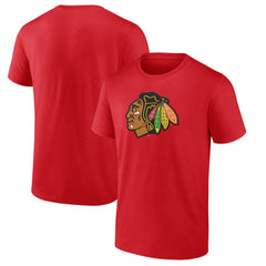 Chicago Blackhawks Primary Logo T-Shirt - Red | US 203353766