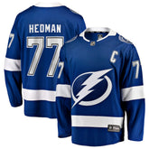 Victor Hedman Tampa Bay Lightning Fanatics Home Captain Patch Breakaway Jersey - Blue | US 203353905