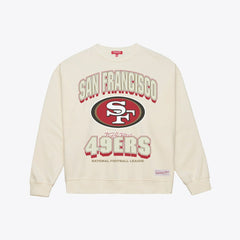 San Francisco 49ers Women's Tonal Arch Sweatshirt - Cream Sweatshirts
