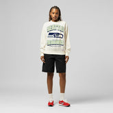 Seattle Seahawks Women's Tonal Arch Sweatshirt - Cream Sweatshirts