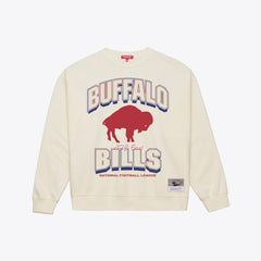 Buffalo Bills Women's Tonal Arch Sweatshirt - Cream Sweatshirts