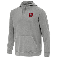 Tampa Bay Buccaneers Antigua 50th Season Cloud Hoodie - Heather Black Hoodies