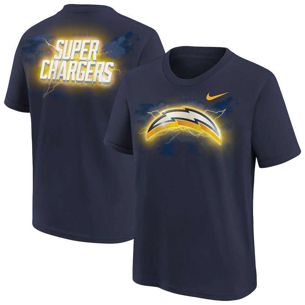 Los Angeles Chargers Youth Super Chargers Alt Pack T-Shirt - Navy T-shirts