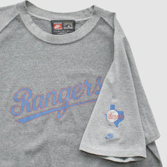Texas Rangers Nike 2000s T-Shirt - Gray - Vintage T-shirts