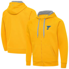 St. Louis Blues Antigua Victory Full-Zip Hoodie - Gold | US 203361783