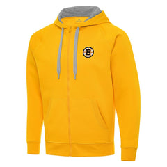 Boston Bruins Antigua Victory Full-Zip Hoodie - Gold | US 203361784