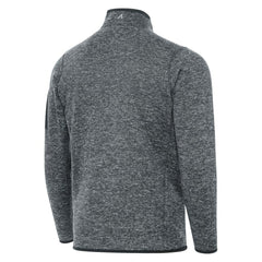 Boston Bruins Antigua Fortune Quarter-Zip Pullover Jacket - Heather Black | US 203361790