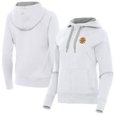 Boston Bruins Antigua Women's Victory Full-Zip Hoodie - White | US 203361794