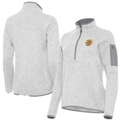 Boston Bruins Antigua Women's Fortune Half-Zip Pullover - Heather Gray | US 203361807