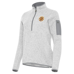 Boston Bruins Antigua Women's Fortune Half-Zip Pullover - Heather Gray | US 203361807