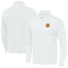 Boston Bruins Antigua Tribute Lightweight Quarter-Zip Pullover - White | US 203361831