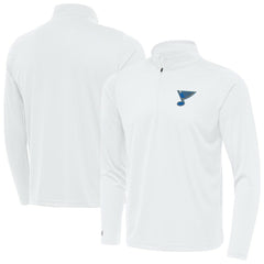 St. Louis Blues Antigua Tribute Lightweight Quarter-Zip Pullover - White | US 203361832