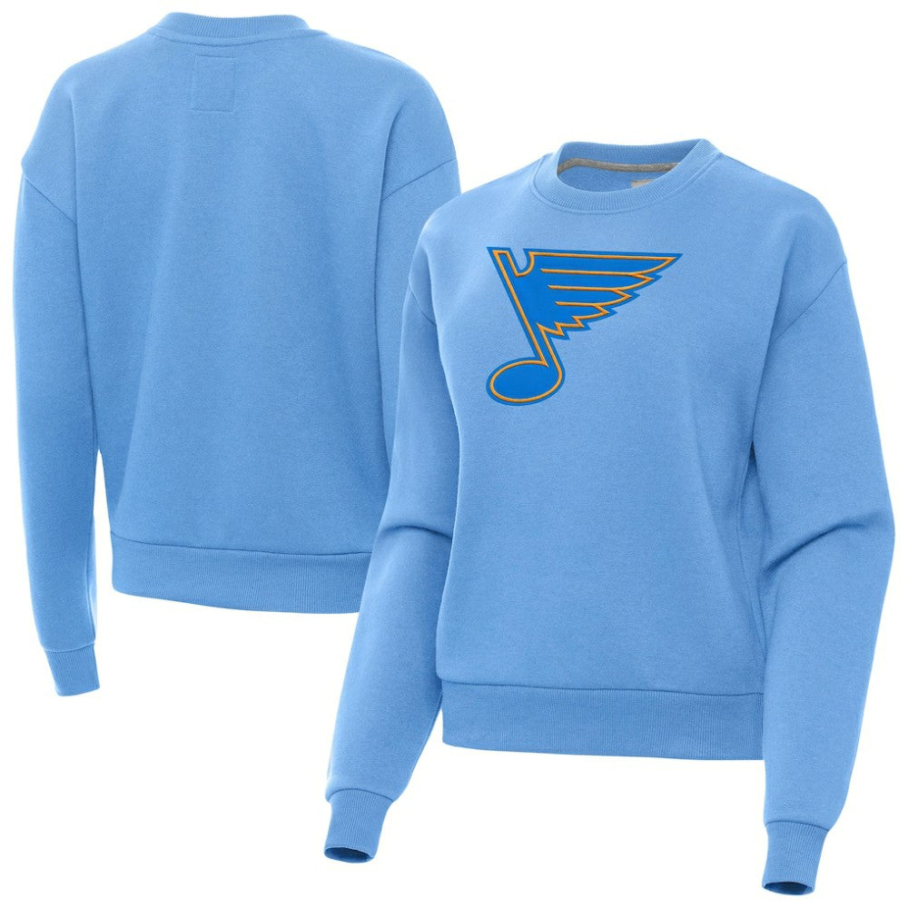 St. Louis Blues Antigua Women's Victory Pullover Sweatshirt - Blue | US 203361841