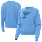 St. Louis Blues Antigua Women's Victory Pullover Sweatshirt - Blue | US 203361841