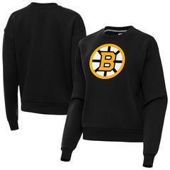 Boston Bruins Antigua Women's Victory Pullover Sweatshirt - Black | US 203361844