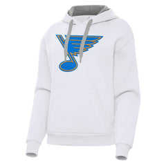 St. Louis Blues Antigua Women's Victory Pullover Hoodie - White | US 203361852