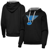 St. Louis Blues Antigua Women's Victory Pullover Hoodie - Black | US 203361853