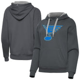 St. Louis Blues Antigua Women's Victory Pullover Hoodie - Charcoal | US 203361856
