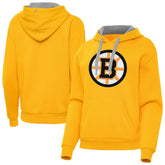 Boston Bruins Antigua Women's Victory Pullover Hoodie - Gold | US 203361857