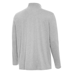 Boston Bruins Antigua Hunk Lightweight Quarter-Zip Pullover - Heather Gray | US 203361876