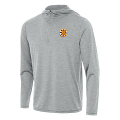 Boston Bruins Antigua Tidy Quarter-Zip Hoodie - Heather Gray | US 203361913