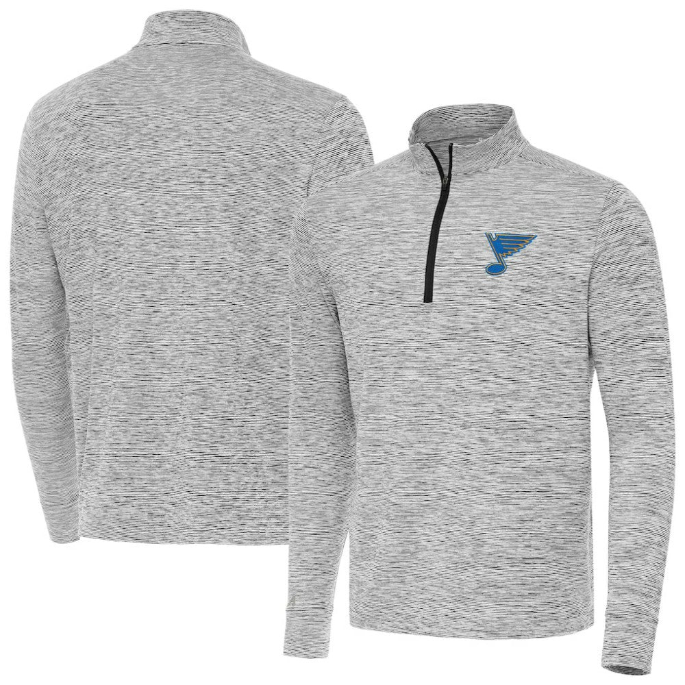 St. Louis Blues Antigua Cause Quarter-Zip Jacket - Black | US 203361918