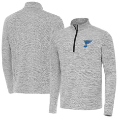 St. Louis Blues Antigua Cause Quarter-Zip Jacket - Black | US 203361918