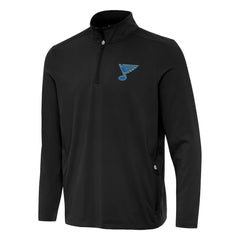 St. Louis Blues Antigua Perilous Quarter-Zip Sweatshirt - Black | US 203361989