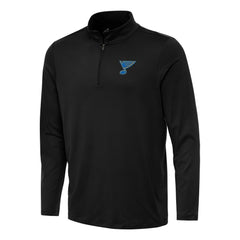 St. Louis Blues Antigua Reprocess Quarter-Zip Pullover - Black | US 203362031